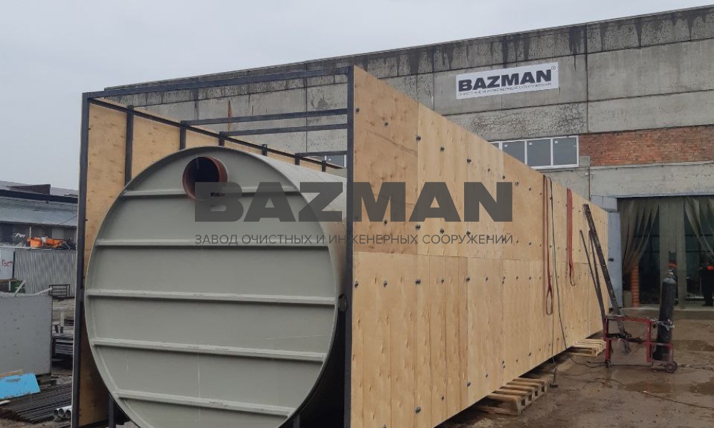 Производство и монтаж КНС и очистных сооружений 30 л/сек при высоком уровне грунтовых вод за 18 часов без водопонижения